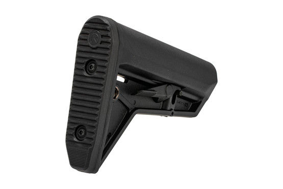 Magpul black MIL-SPEC MOE SL carbine stock with high-traction rubber butt pad and shielded adjustment lever.